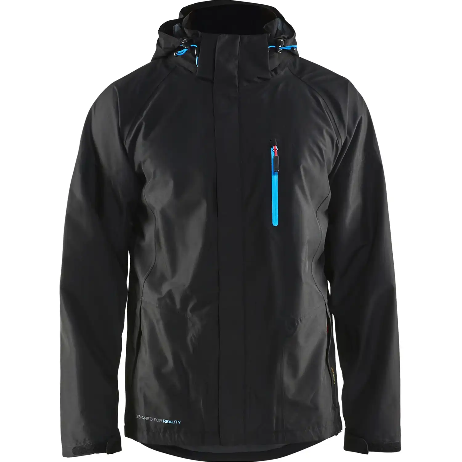 Regenjacke "4866" schwarz in schwarz, L - Thumbnail 1