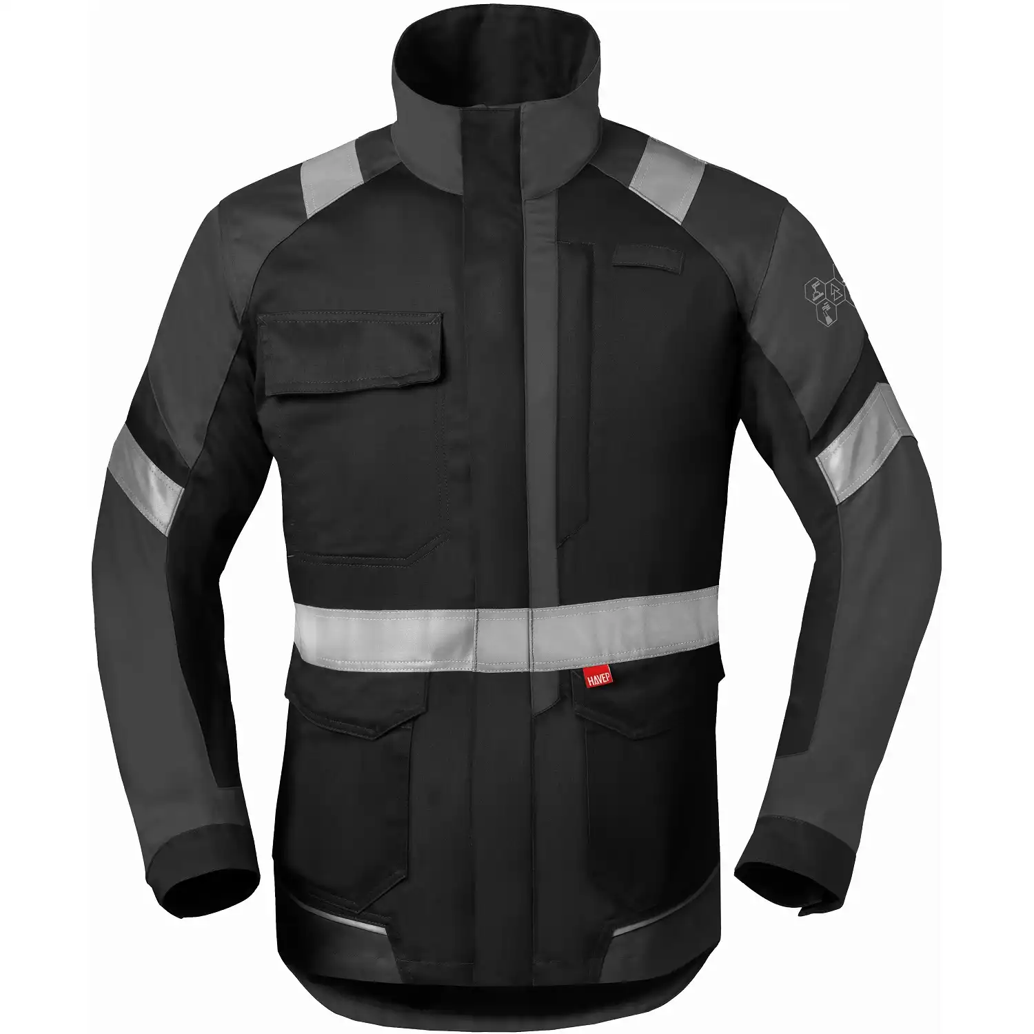 Multinorm Langjacke "50292" Kl. 2 in schwarz/dunkelgrau, 50 - Bild 1