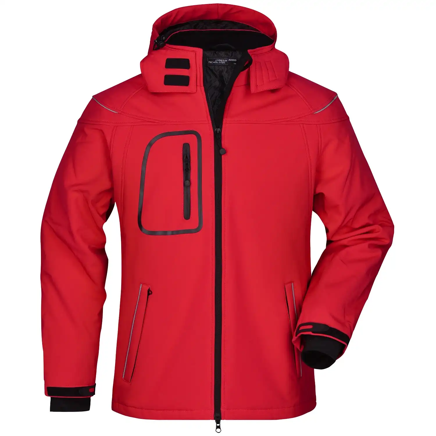 Winter Softshelljacke "JN1000" in red, 3XL - Bild 1