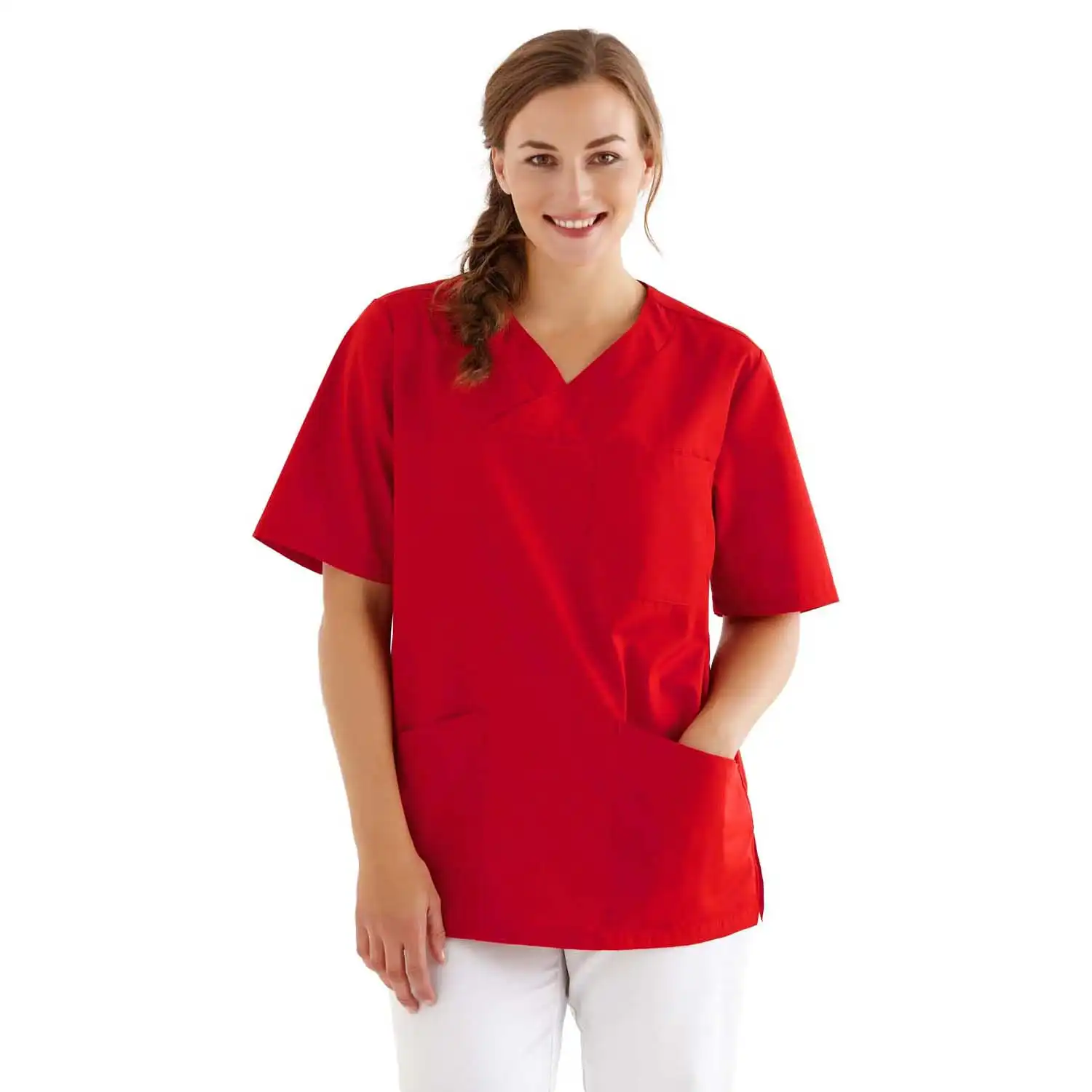 Unisex Schlupfkasack "25048" in Rot, L - Thumbnail 2