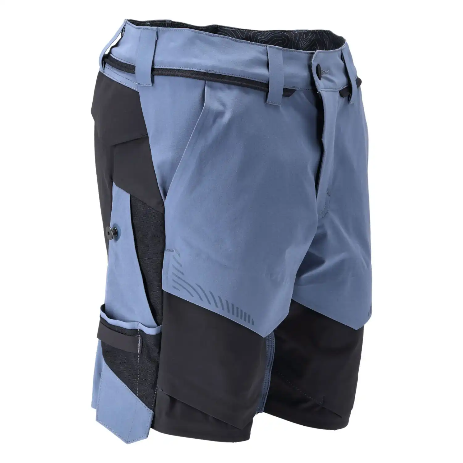 Stretch-Shorts "22149-605" Customized in steinblau/schwarzblau, 24C52 - Thumbnail 4