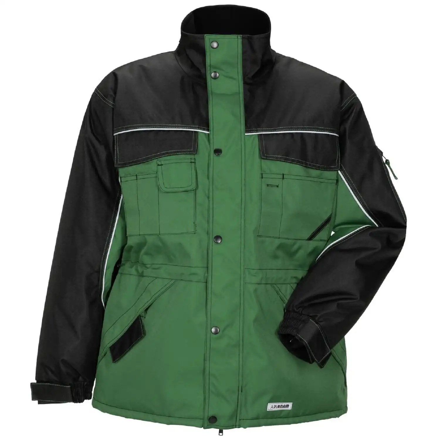 Winter Parka "DUST" Outdoor in farngrün/schwarz, L - Bild 1