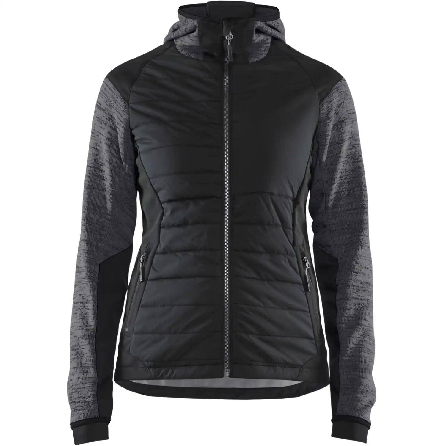 Damen Hybridjacke "5931" in dunkelgrau/schwarz, L - Thumbnail 1