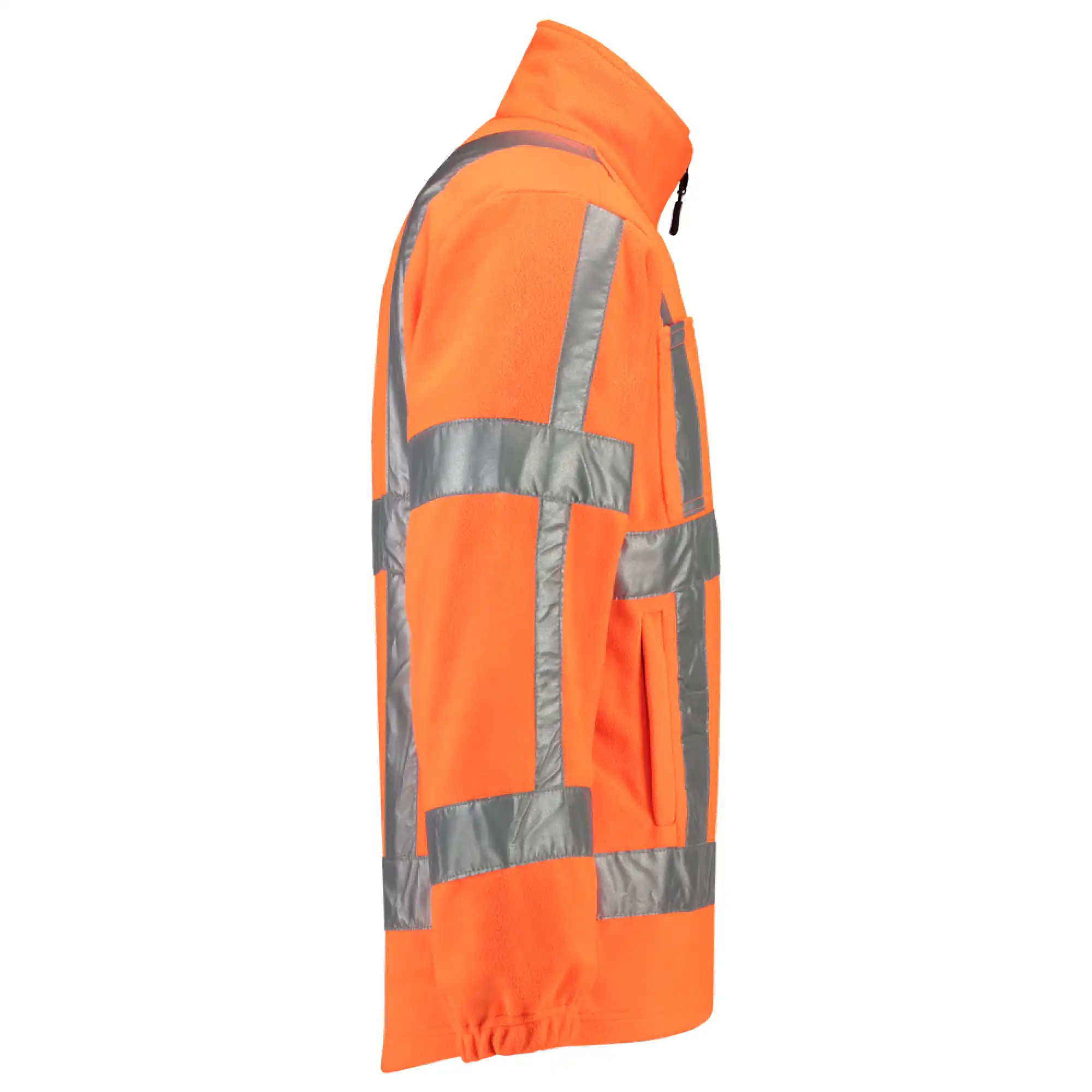 Warnschutz Fleecejacke RWS "403008" Safety orange in 3XL - Thumbnail 4