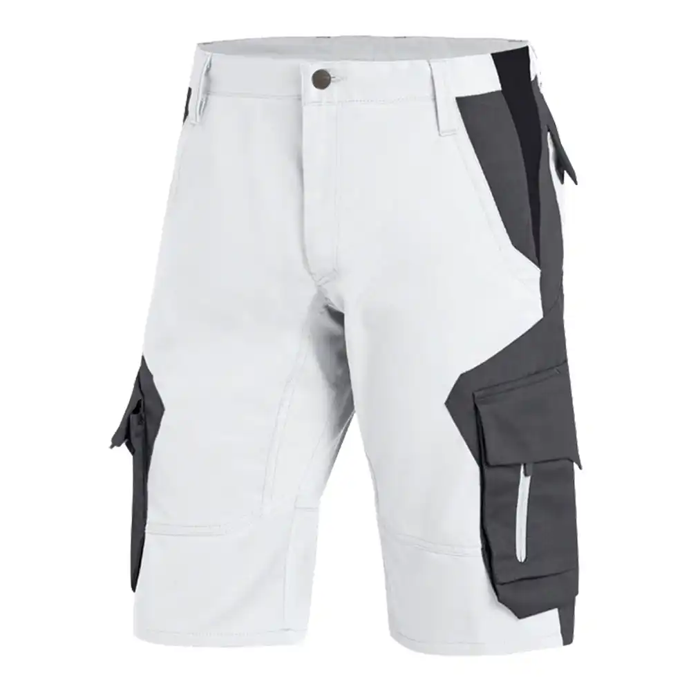 Arbeitsshorts "WULF" in weiß/anthrazit, 52 - Thumbnail 1