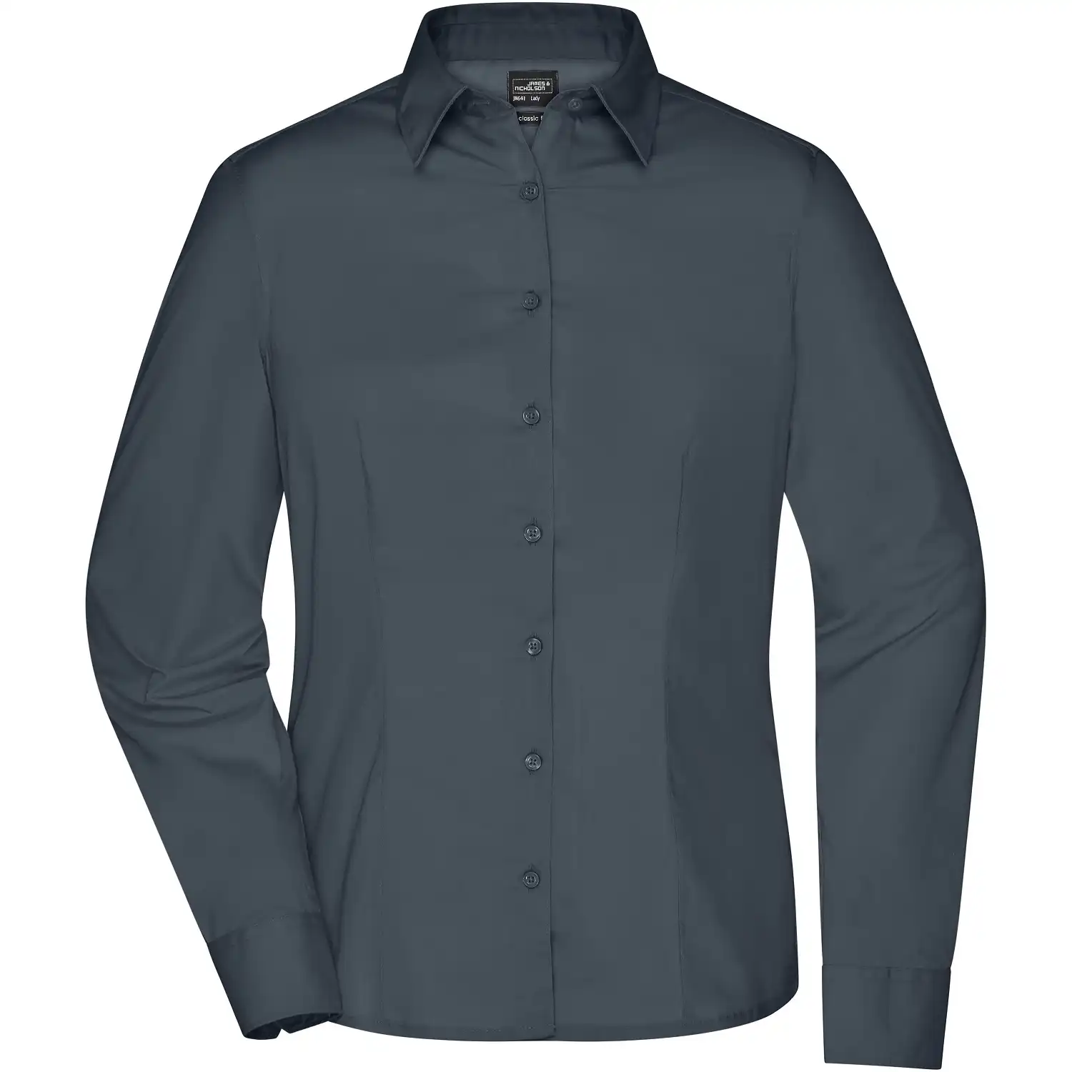 Damen Business Bluse "JN641" in carbon, L - Thumbnail 1