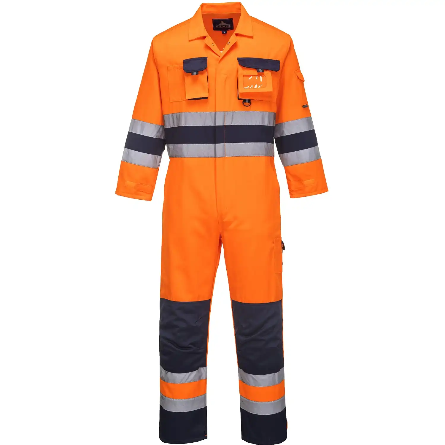 Warnschutz Overall "NANTES" in orange/marine, L - Thumbnail 1