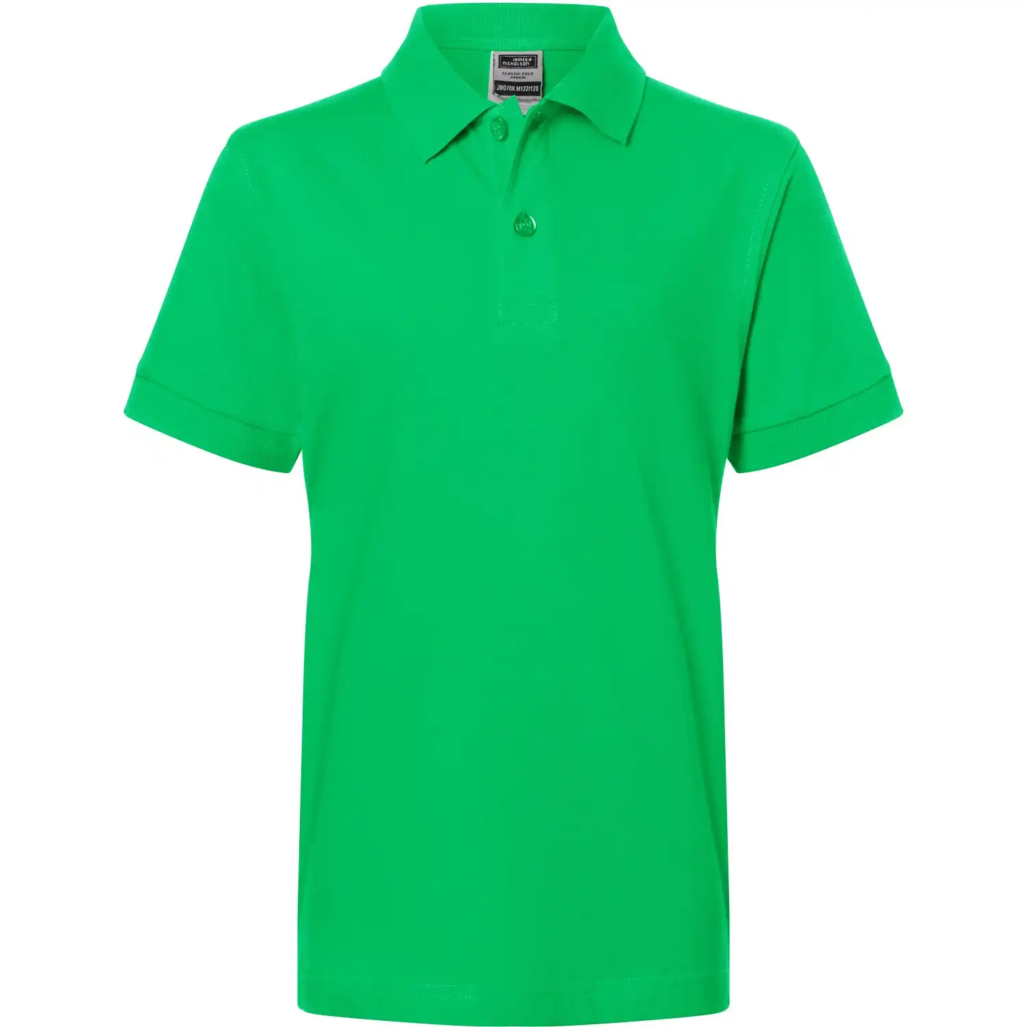 Kinder Polo-Shirt "JN070K" in fern-green, S - Thumbnail 1