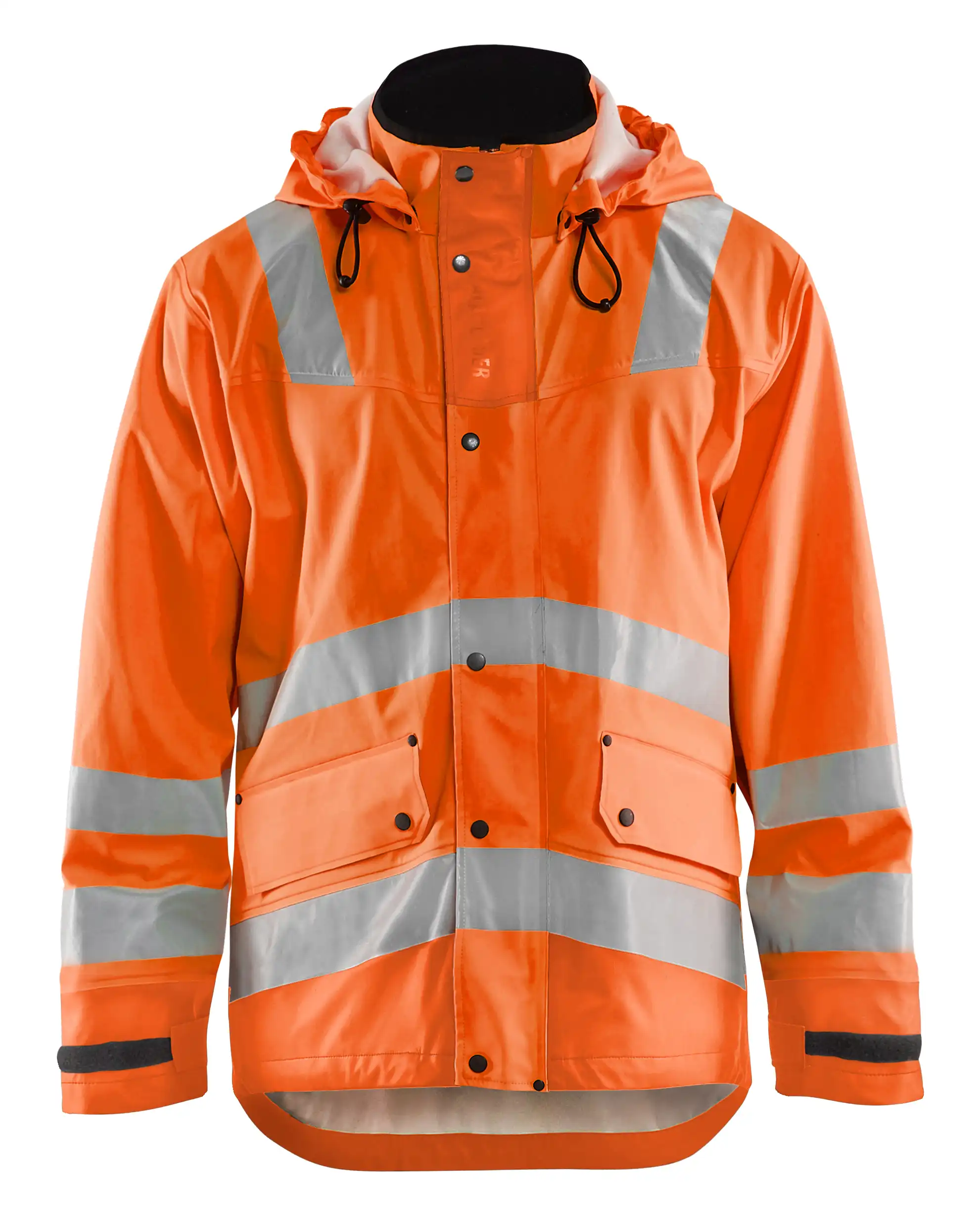 Warnschutz-Regenjacke "4302" Level 2 in Orange, 3XL - Bild 1