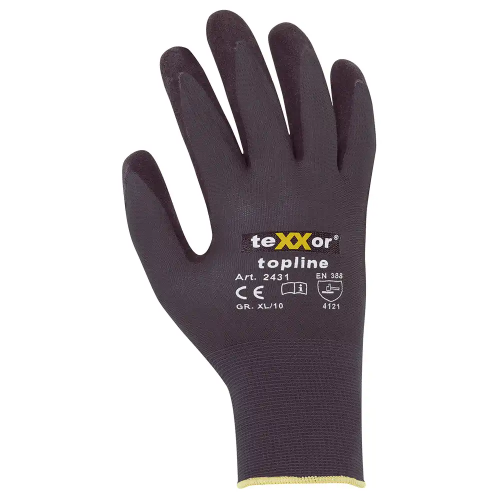 Nylon-Montagehandschuhe "ACTIVESTAR" Nitril in 10 (XL) - Bild 1