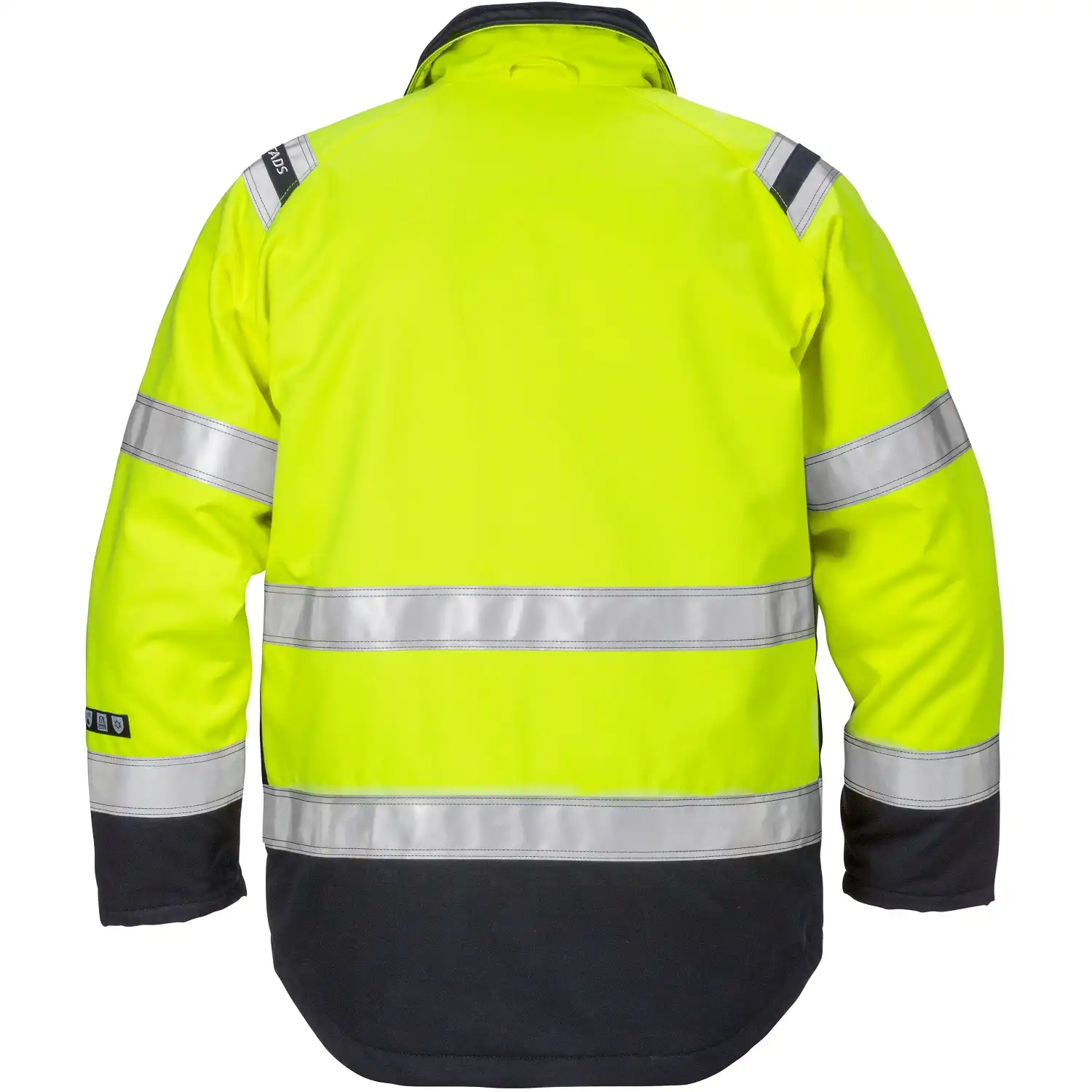 Multinorm Winterjacke "4185 ATHS" Flamestat gelb/marine in L - Thumbnail 2