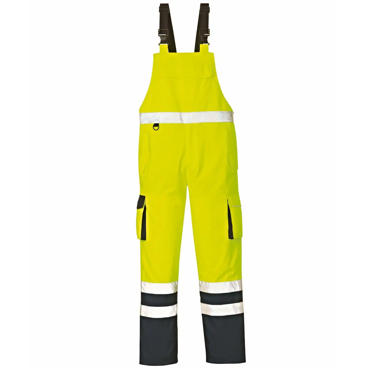 Warn- & Wetterschutzlatzhose "CHICAGO" in leuchtgelb/navy, S - Bild 1