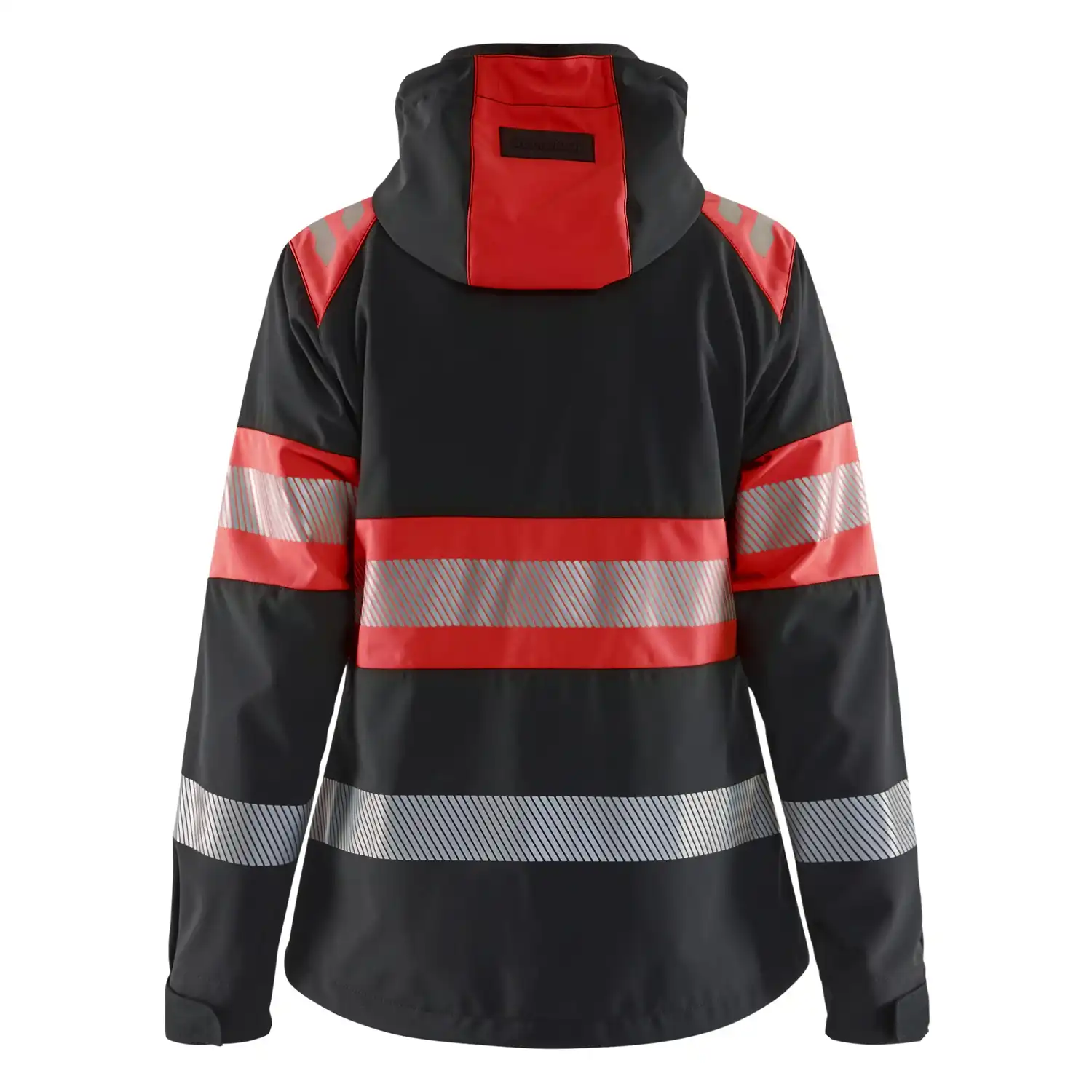 Damen Warnschutz Softshelljacke Kl. 1 "4404" in schwarz/rot, 3XL - Thumbnail 2