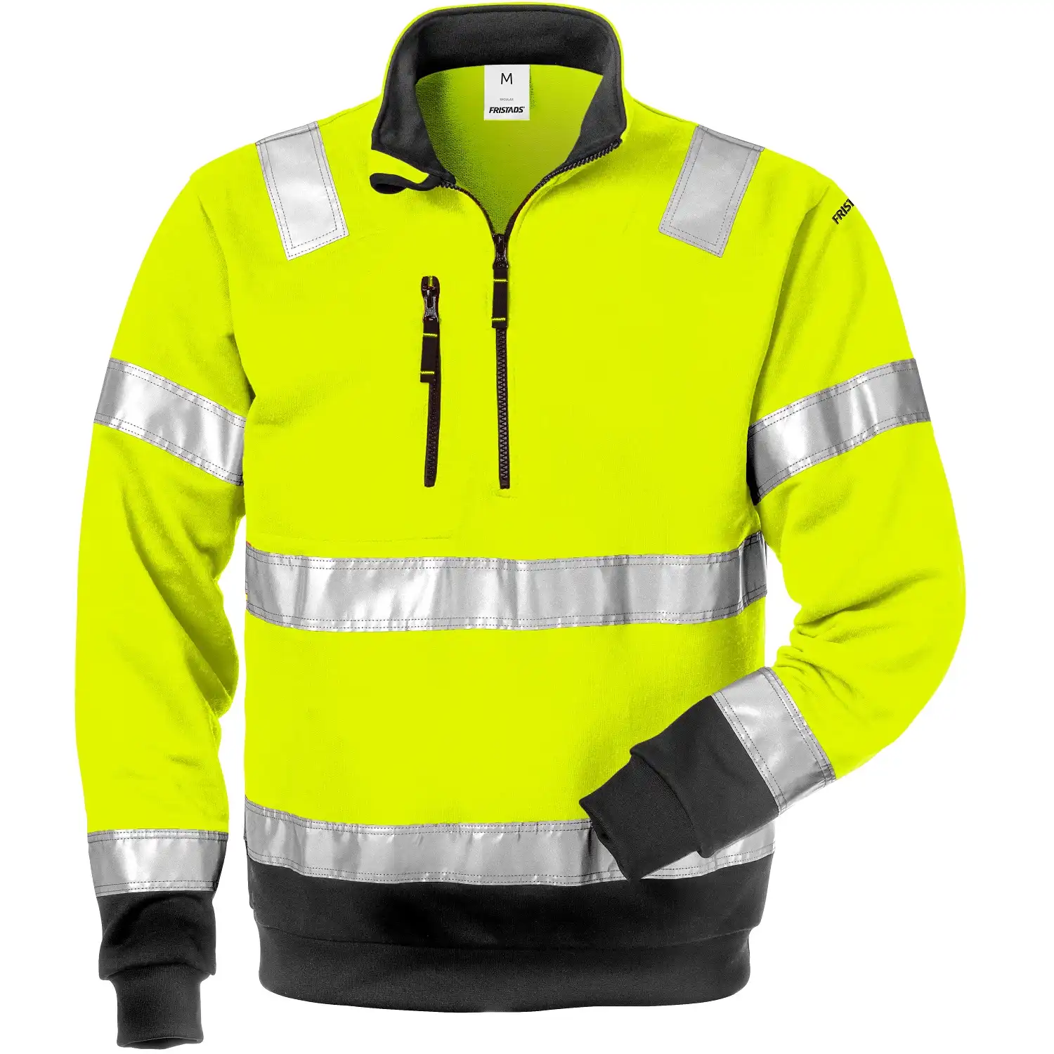 Warnschutz Zip-Sweatshirt "728 SHV" UV-Schutz in gelb/schwarz, XS - Thumbnail 1