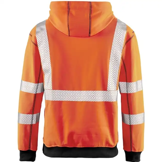 Warnschutz Kapuzen-Sweatshirt "PORTLAND" in Orange, XL - Thumbnail 2