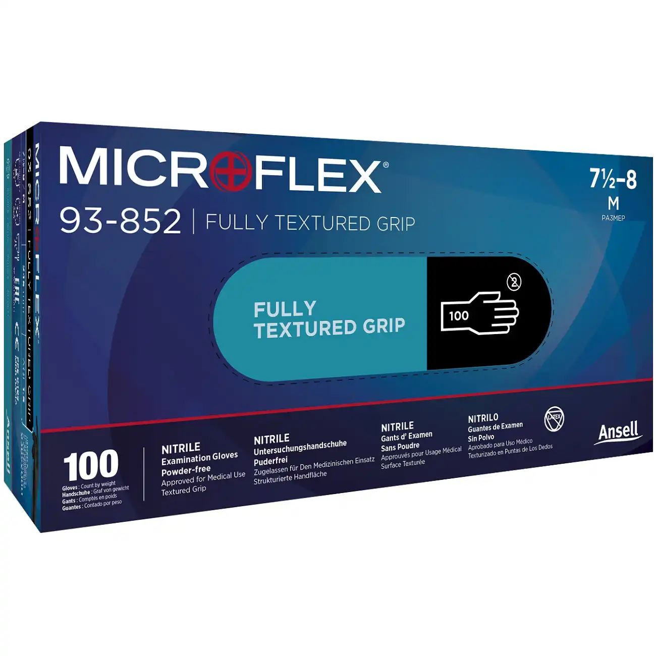Nitril Einweghandschuhe "MicroFlex®" 93-852 | 100er Box in 8 (M) - Thumbnail 1