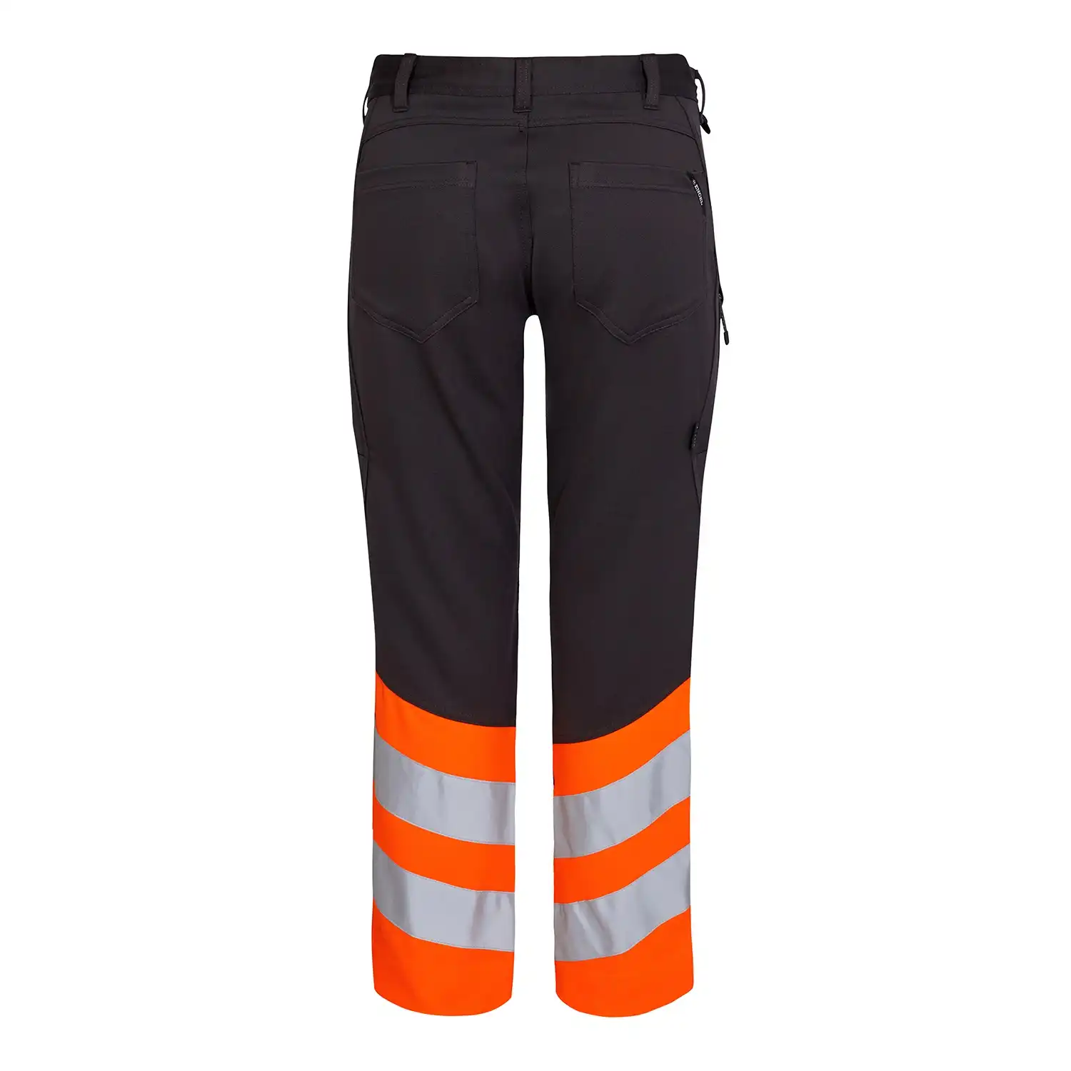 Warnschutz Stretch Bundhose "2546-314" Safety Kl. 1 in grau/orange, 68 - Thumbnail 2