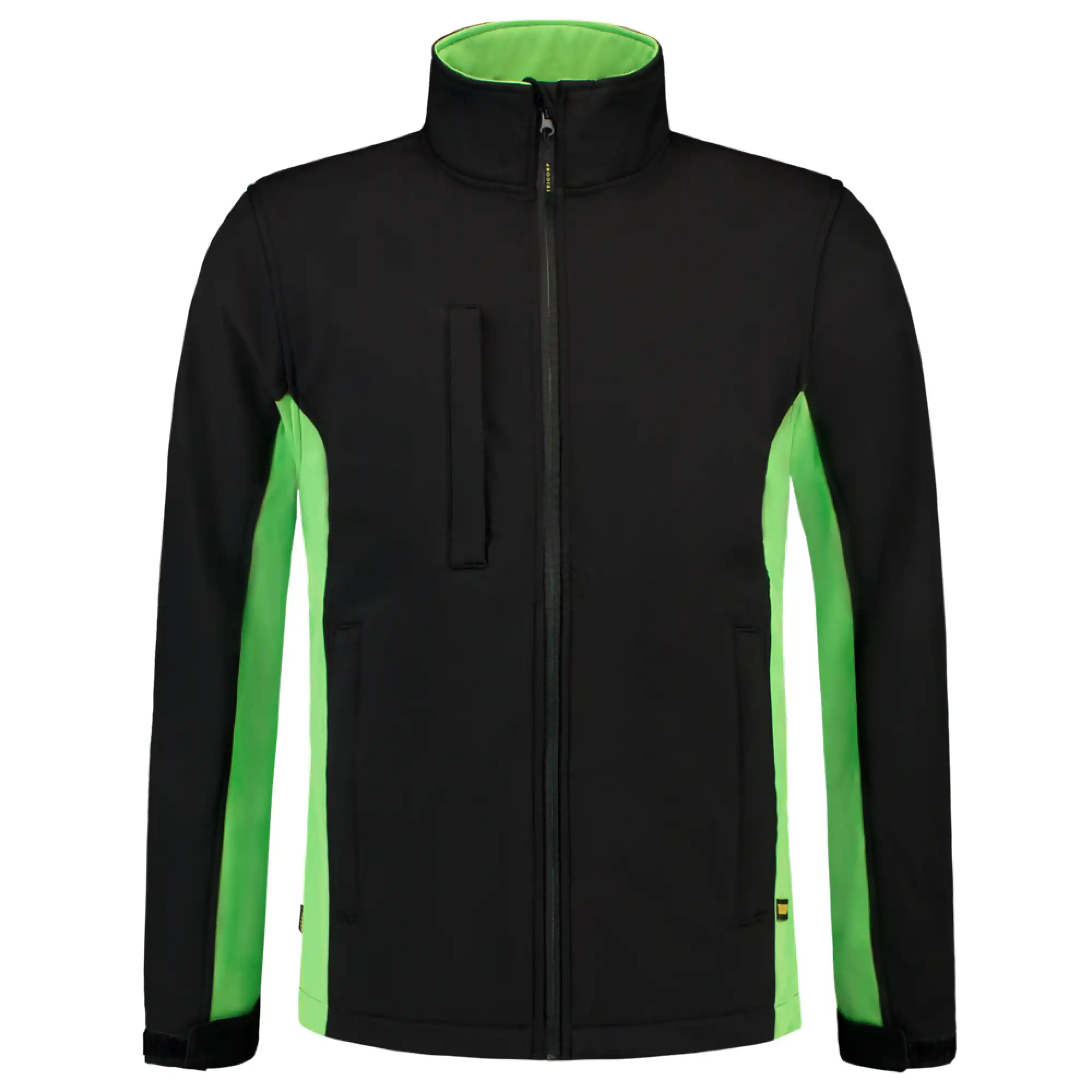 Softshelljacke Bicolor "402002" Workwear in XS, black/lime - Thumbnail 1