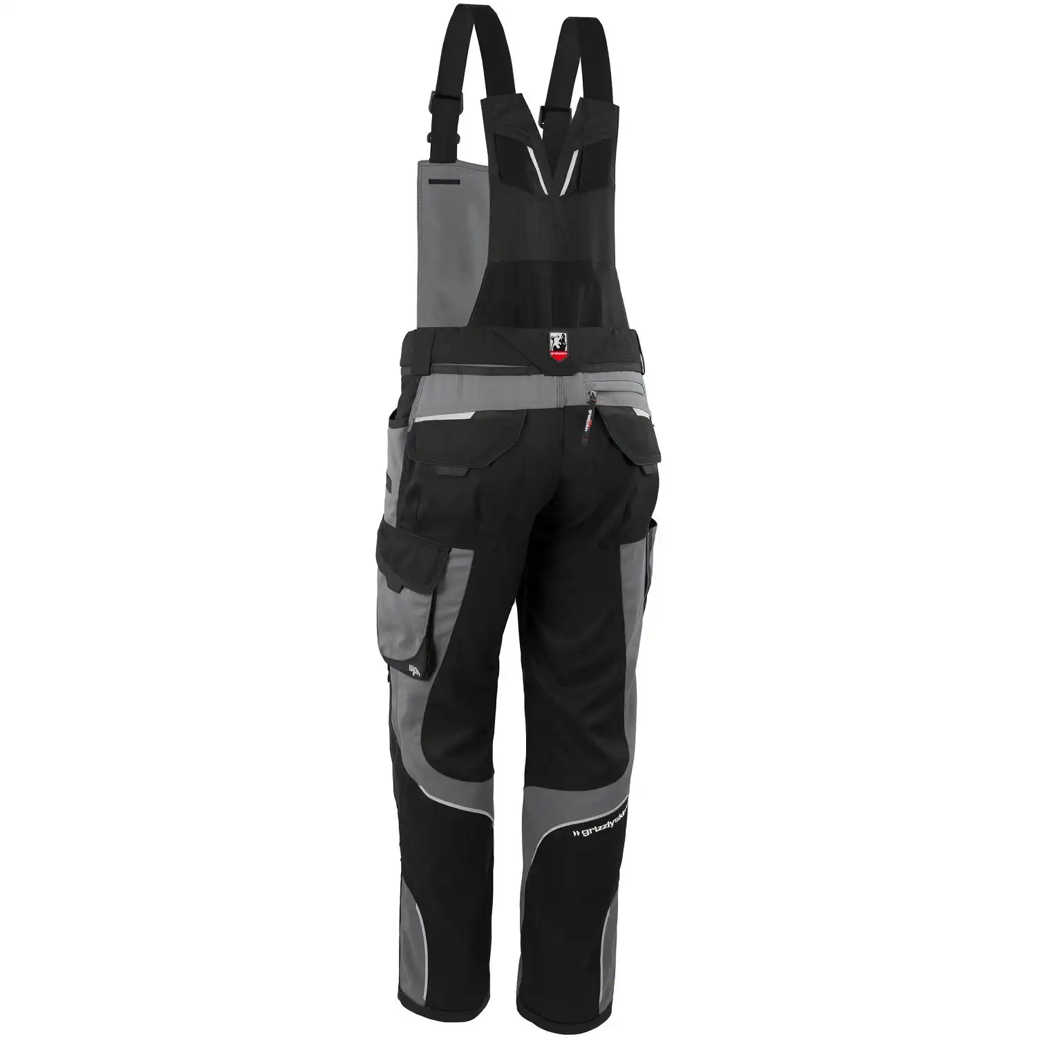 Latzhose "IRON" in schwarz/grau, N76 - Thumbnail 2