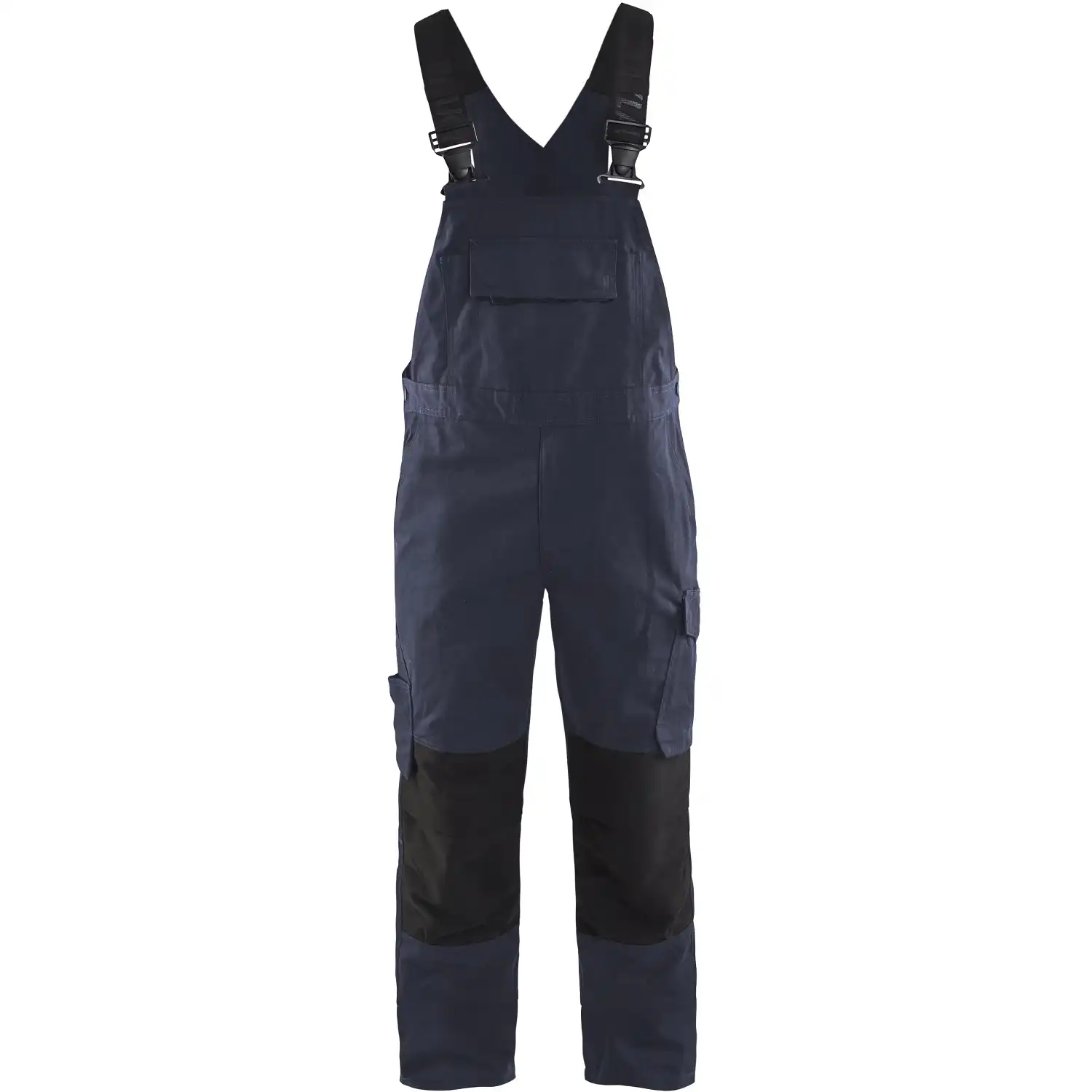 Stretch Latzhose "2695" in marine/schwarz, C44 - Thumbnail 1