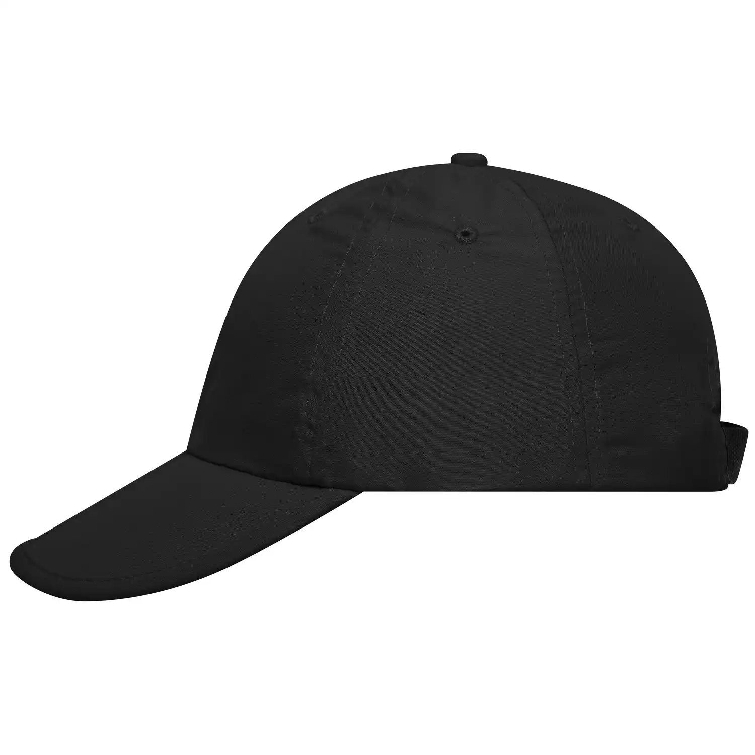 Basecap Faltbar "MB6155" 6-Panel-Pack-a-Cap in black - Thumbnail 1