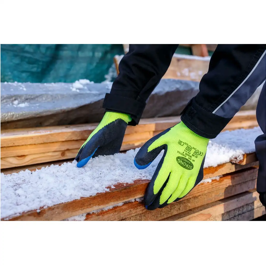 Winter Latex-Arbeitshandschuhe "FORSTER" in 10 (XL) - Thumbnail 2