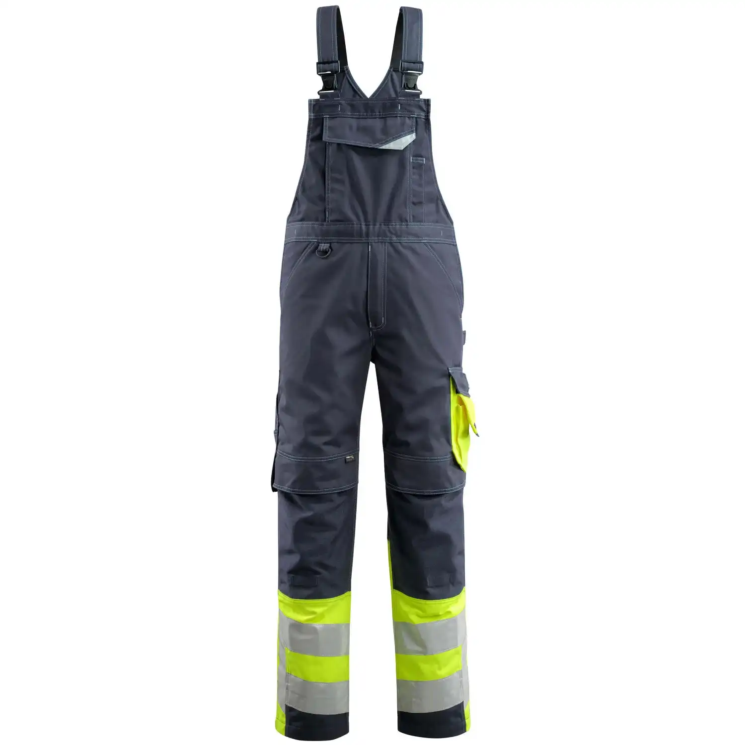 Warnschutz Latzhose "SUNDERLAND" Safe Supreme in schwarzblau/gelb, 76C46 (EU 23) - Bild 1