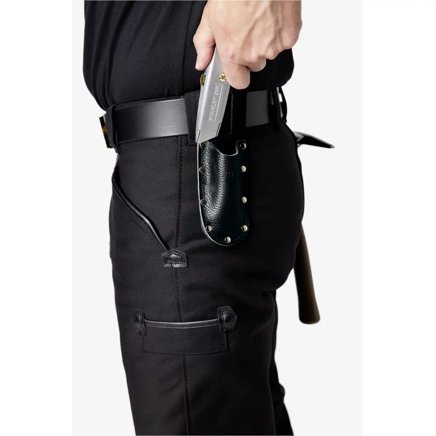 Messertasche kurz "TRISTAN" schwarz - Thumbnail 4