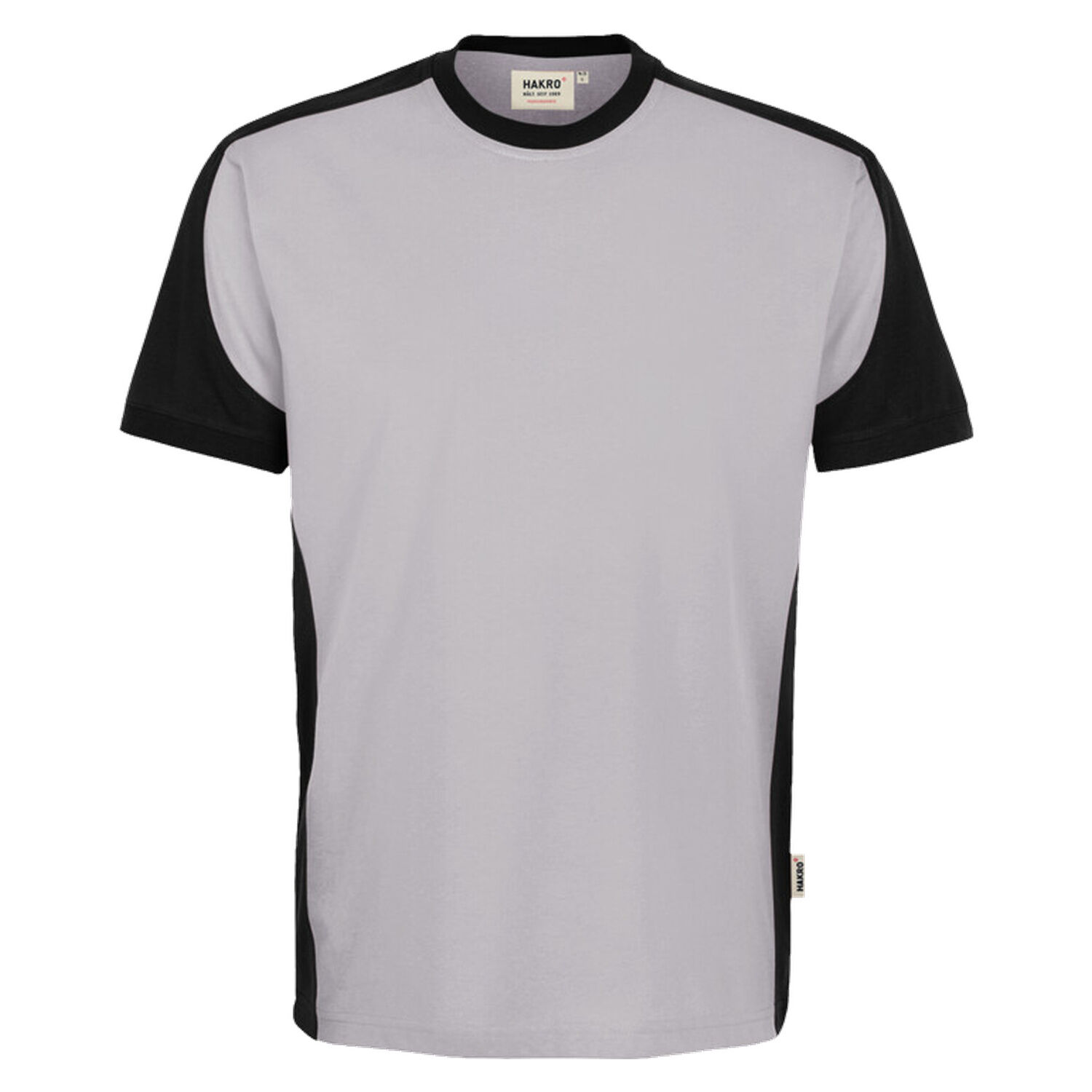 T-Shirt "CONTRAST" MIKRALINAR® ECO in titan, XS - Thumbnail 1