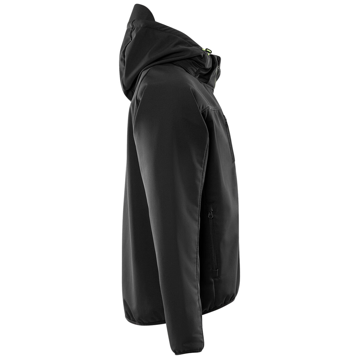 Softshell-Jacke "4655 GBF" in schwarz/gelb, XXS - Thumbnail 3