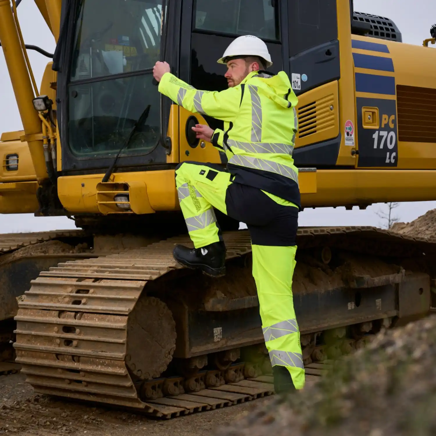 Warnschutz Regenjacke zweifarbig "ACCELERATE SAFE" in gelb/schwarz, L - Thumbnail 5