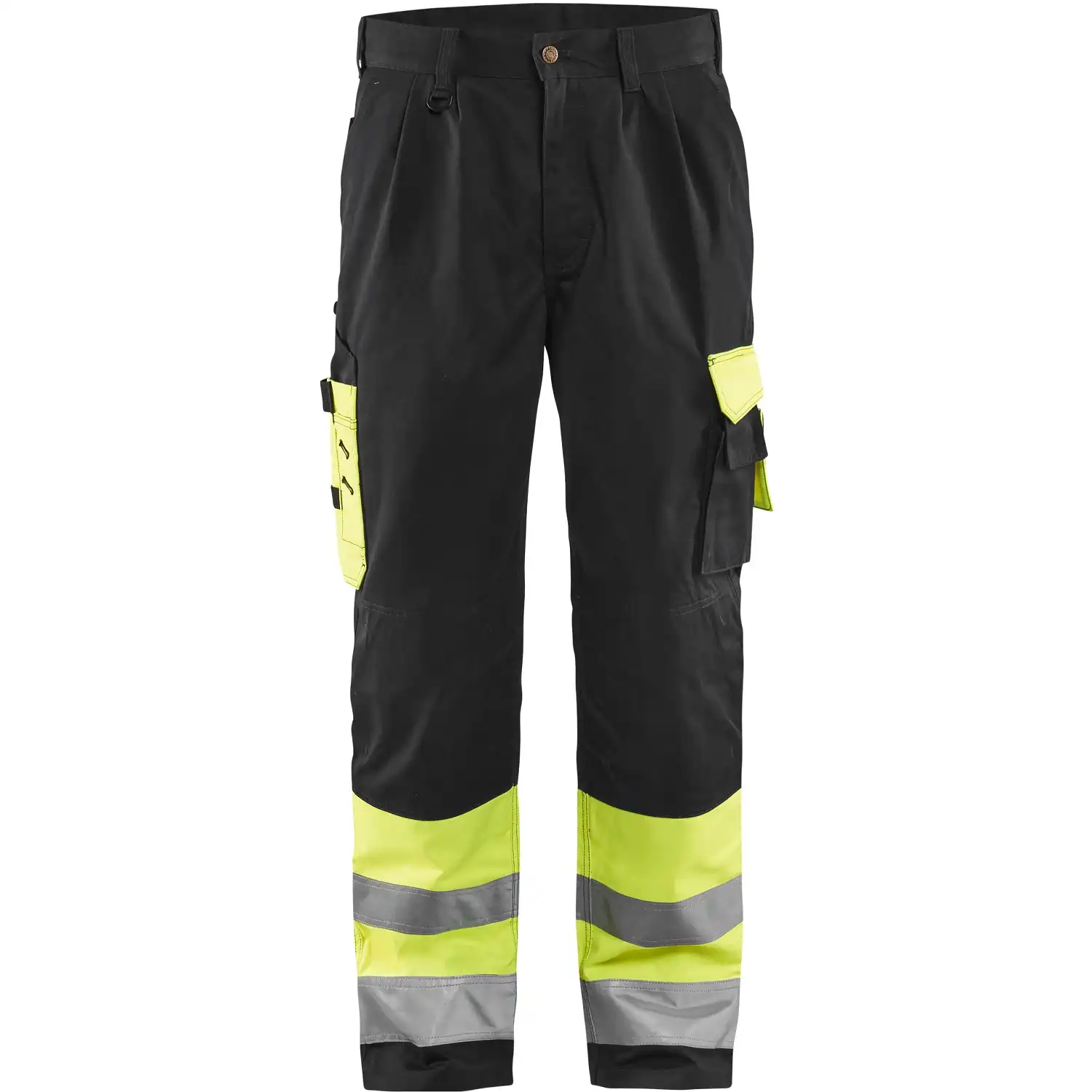 Warnschutz Bundhose HIGH-VIS "1584" Kl. 1 in gelb/schwarz, C148 - Bild 1