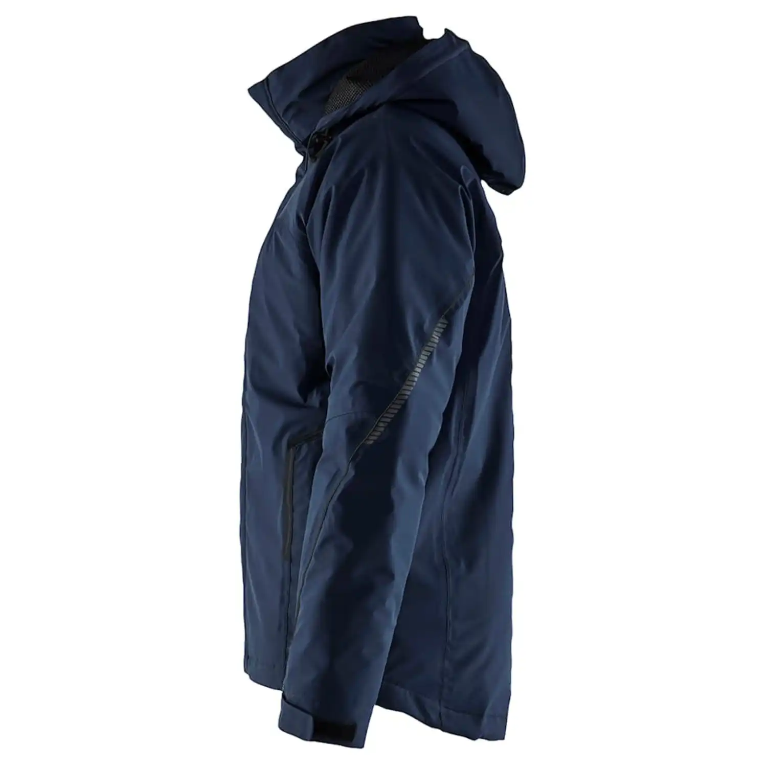 Stretch Winterjacke "4484" in Dunkelmarine/Schwarz, L - Thumbnail 3