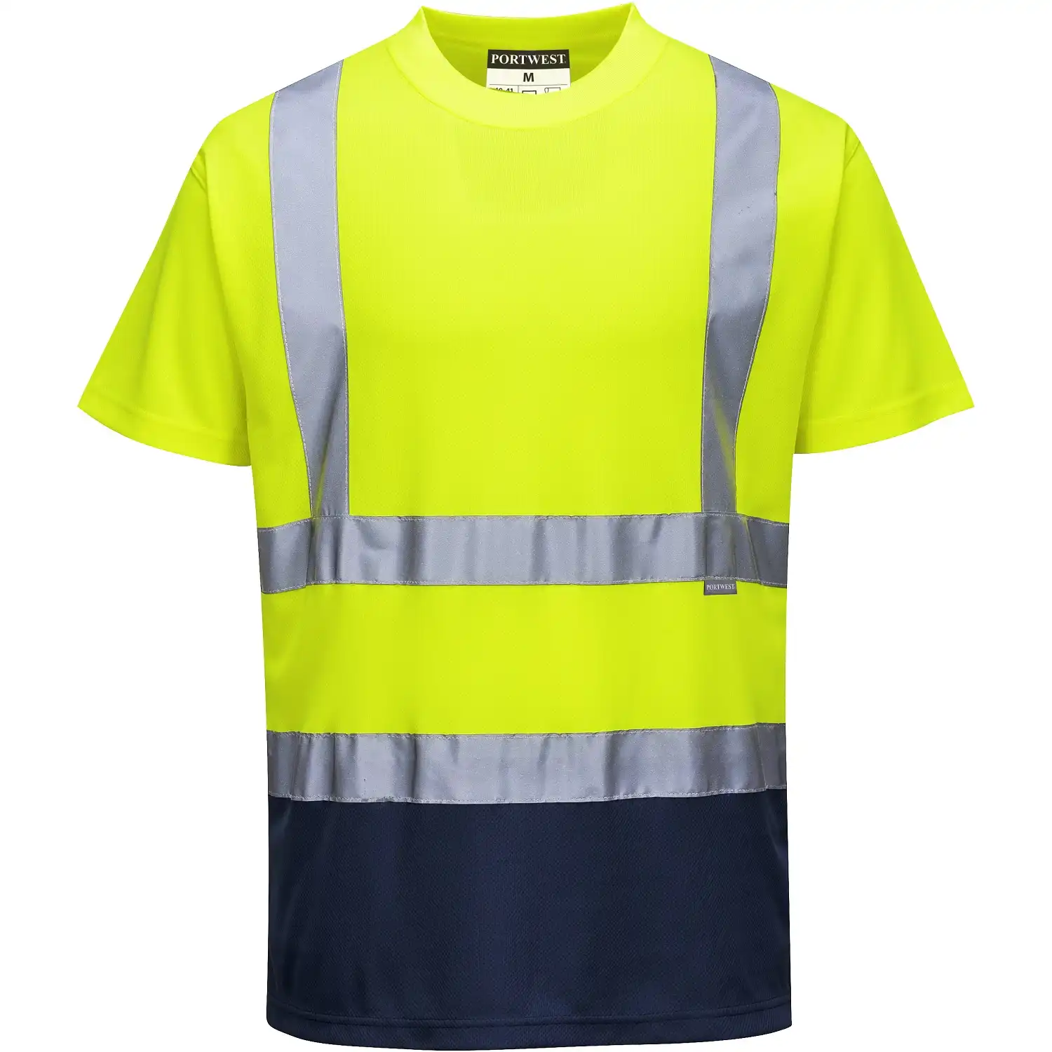 Warnschutz T-Shirt "S378" in gelb/marine, L - Bild 1