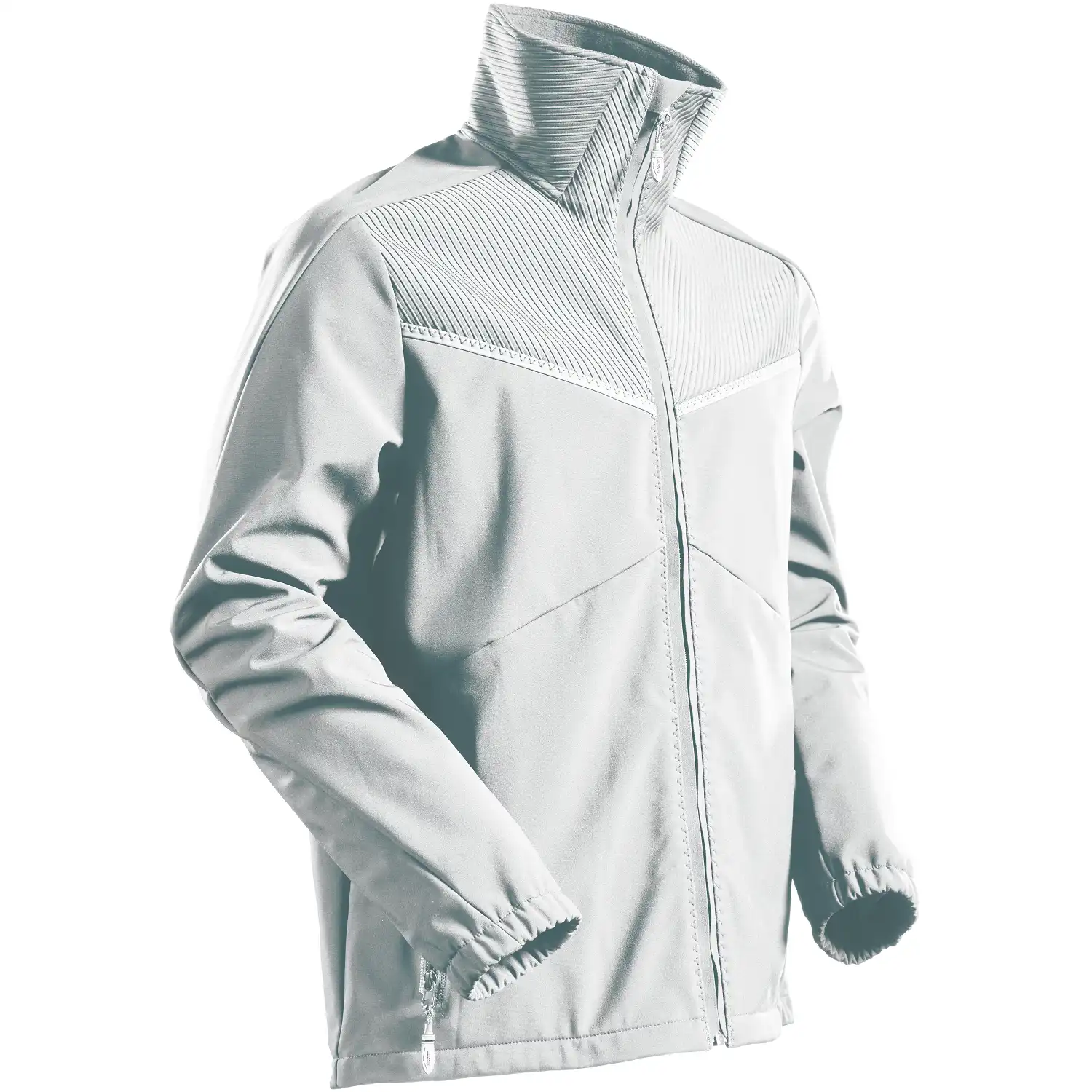 Softshelljacke "22302-649" Customized in L, Weiß - Thumbnail 1