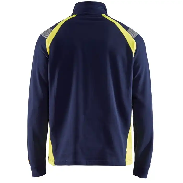 Zip-Sweatshirt "3432" in marine/gelb, 3XL - Thumbnail 2