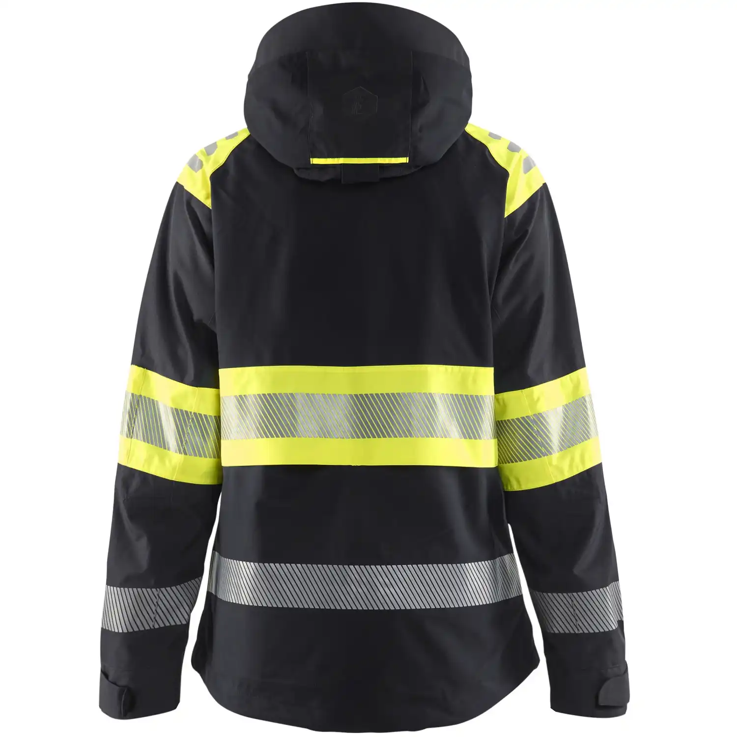 Damen Warnschutz Regenjacke Kl. 1 "4430" in schwarz/gelb, XXL - Thumbnail 2
