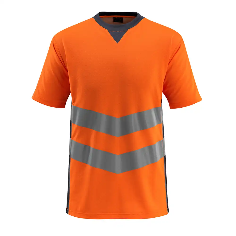 Warnschutz T-Shirt "SANDWELL" Safe Supreme UV-Schutz in orange/schwarzblau, XXL - Thumbnail 1
