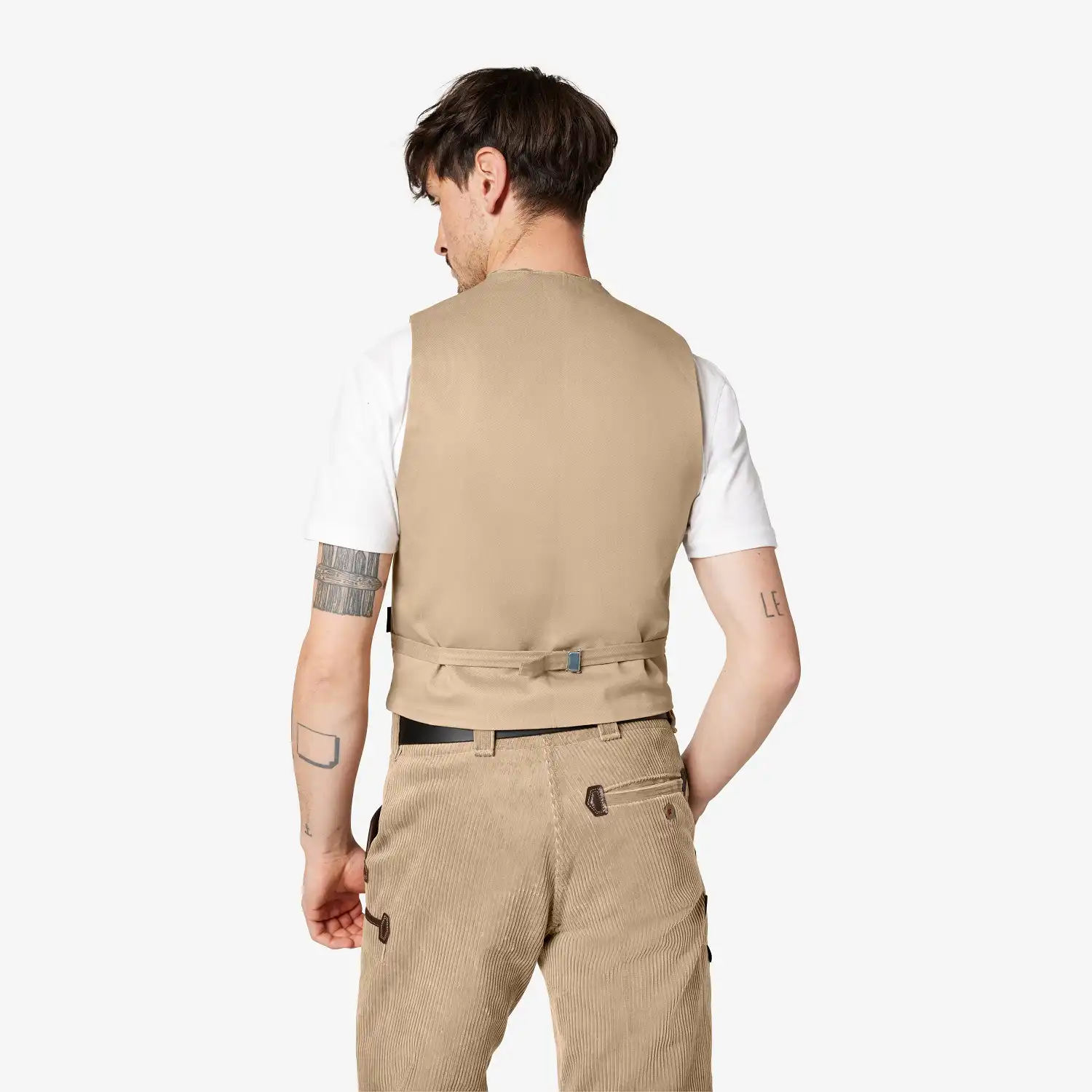 Zunftweste Trenkercord "HEINER" in beige, 50 - Thumbnail 2