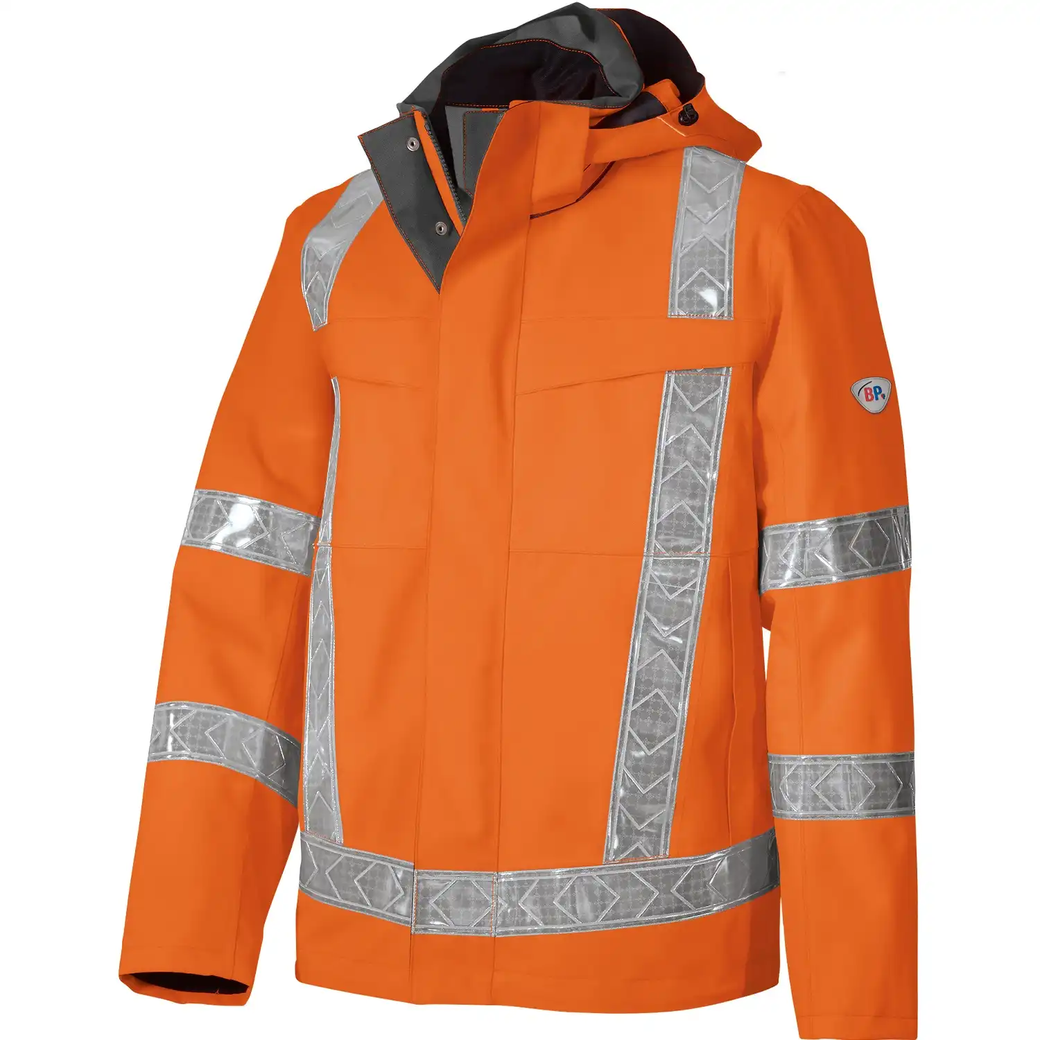 Warnschutz Regenjacke "2030-880" Hi-Vis Comfort in Orange, M - Thumbnail 1