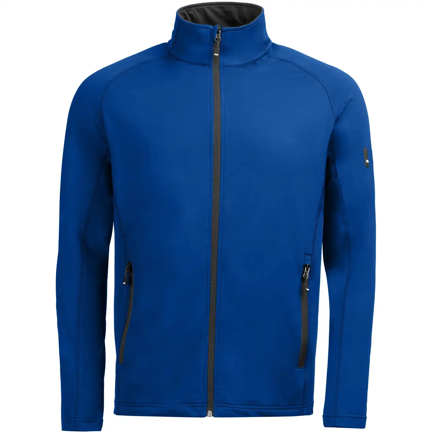 Fleecejacke "KUNO" in royalblau, XL - Thumbnail 1