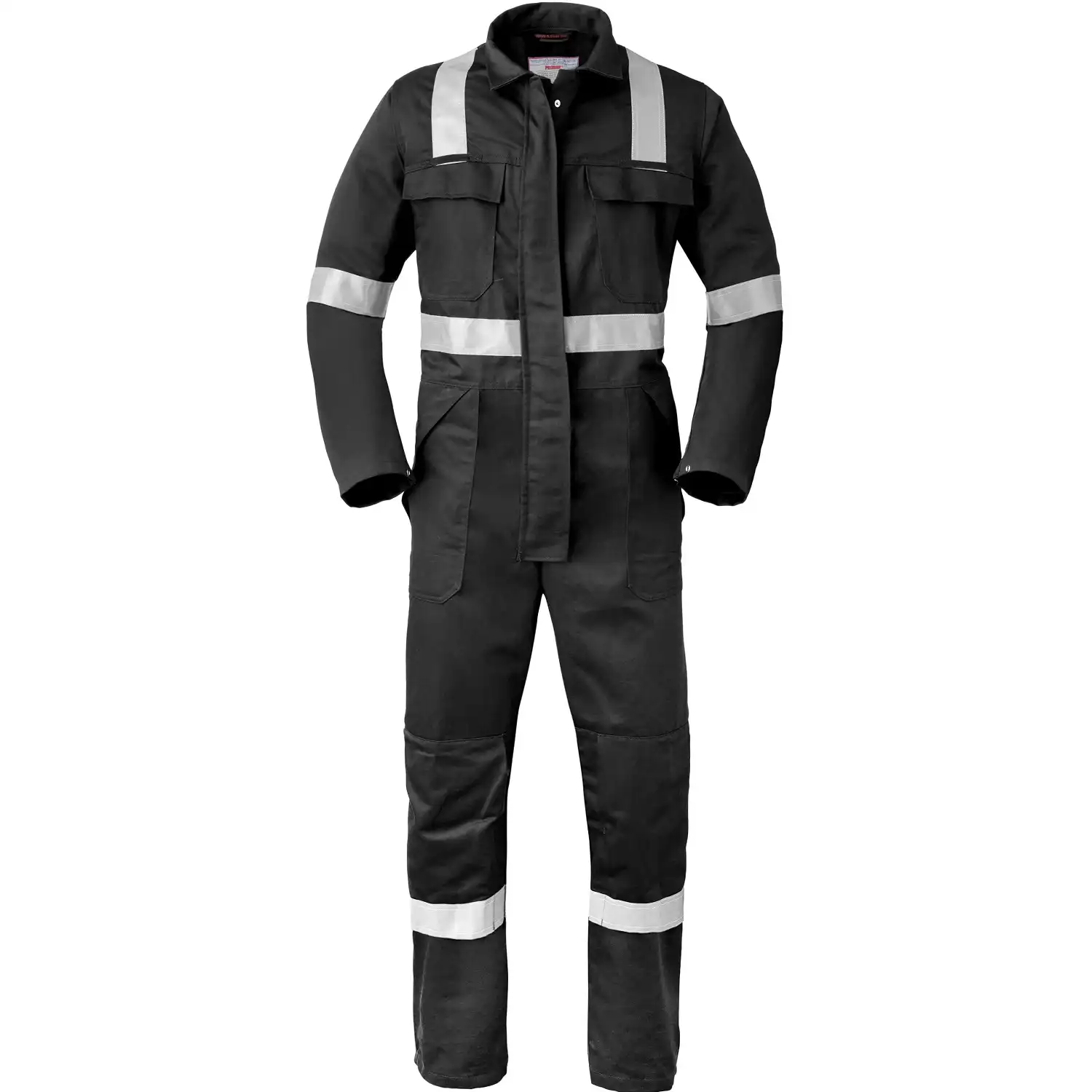 Multinorm Overall "2033" 5safety mit Druckknöpfen in schwarz, 48 - Bild 1