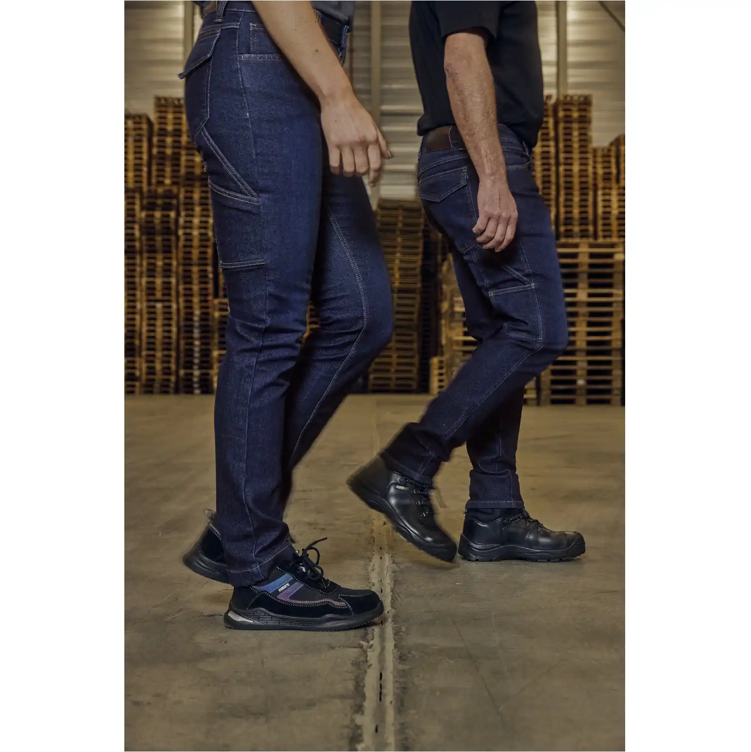 Damen Stretch Jeans "LAURA" X34 dark blue in W40L30 - Thumbnail 7