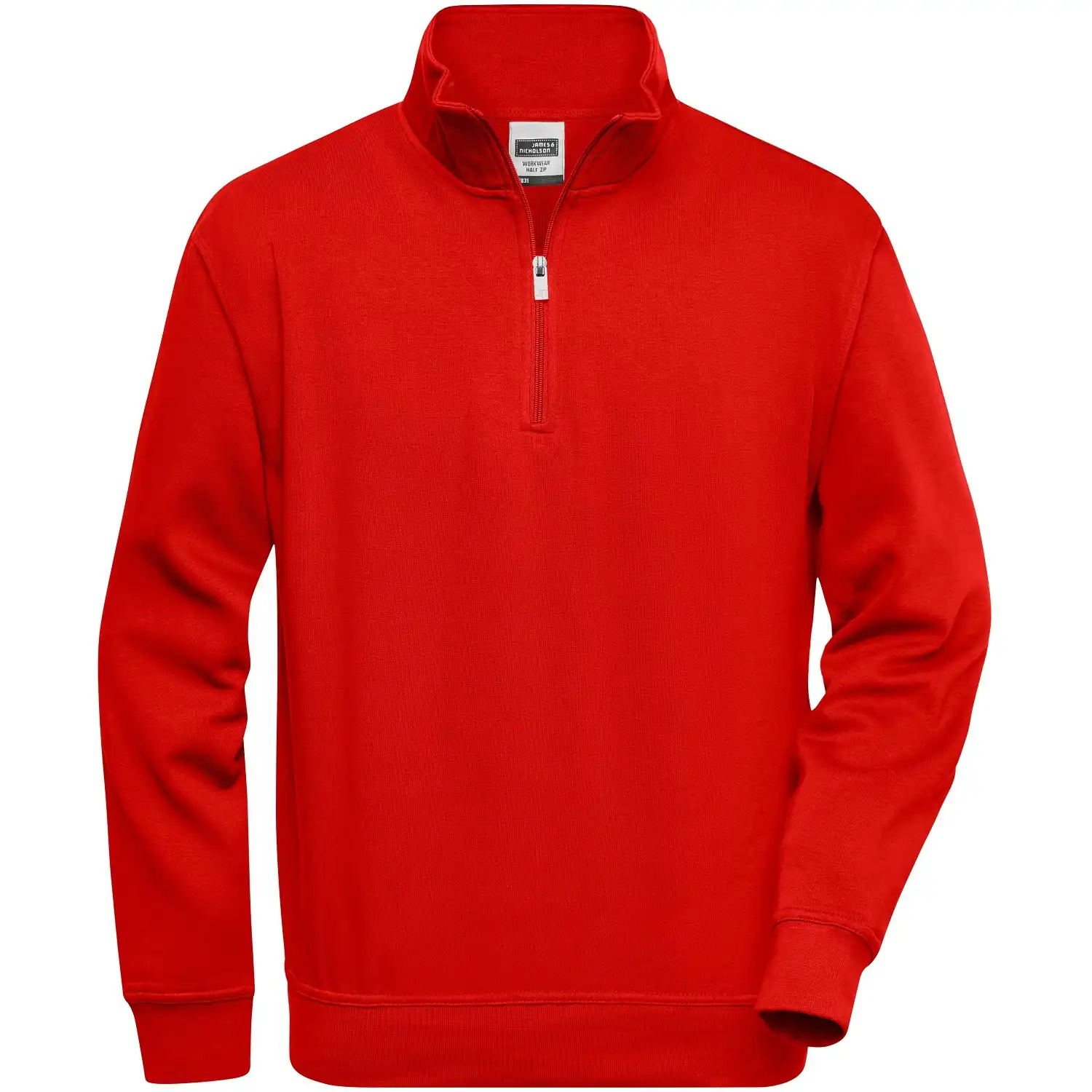 Zip-Sweatshirt "JN831" in red, 3XL - Bild 1