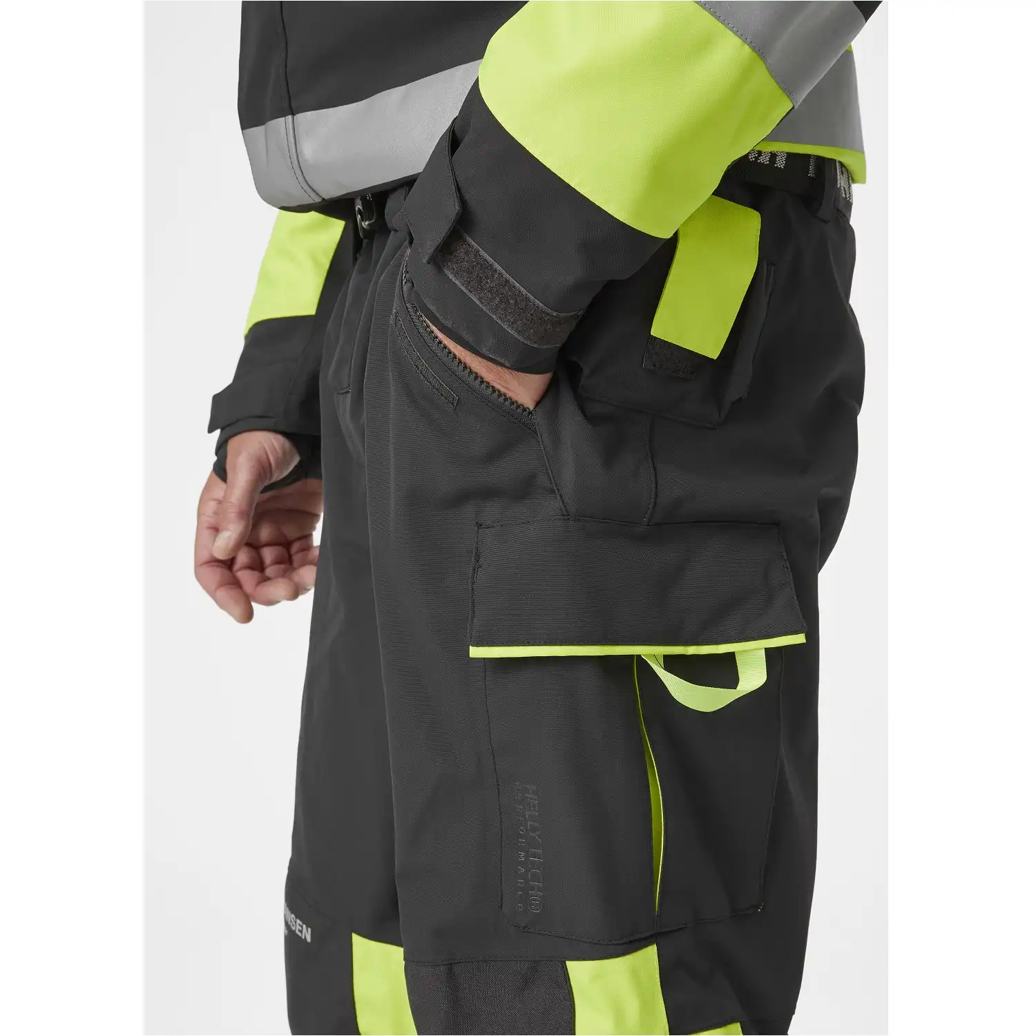 Warnschutz Regenoverall "ALNA 2.0" in orange/schwarz, C56 - Thumbnail 3
