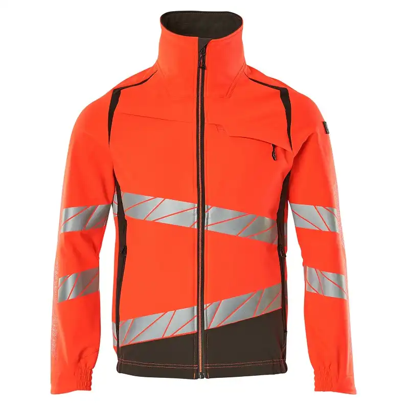 Warnschutz Stretch Bundjacke "ACCELERATE SAFE" in rot/dunkelanthrazit, S - Thumbnail 1