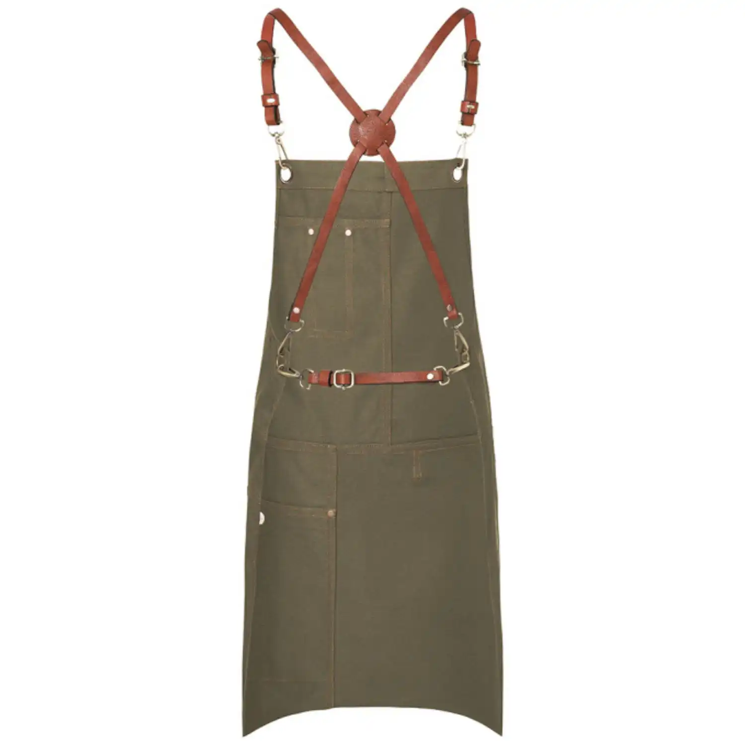 Latzschürze Urban "LS25" in khaki - Thumbnail 2