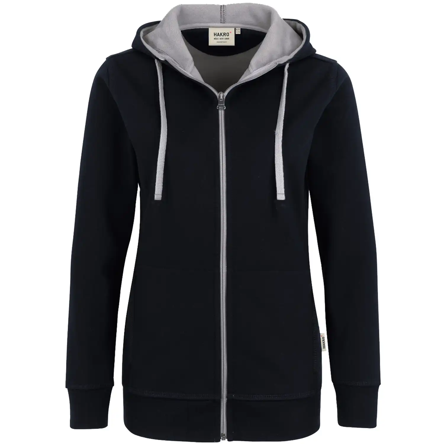 Damen-Kapuzen-Jacke Bonded 255 in schwarz, L - Bild 1