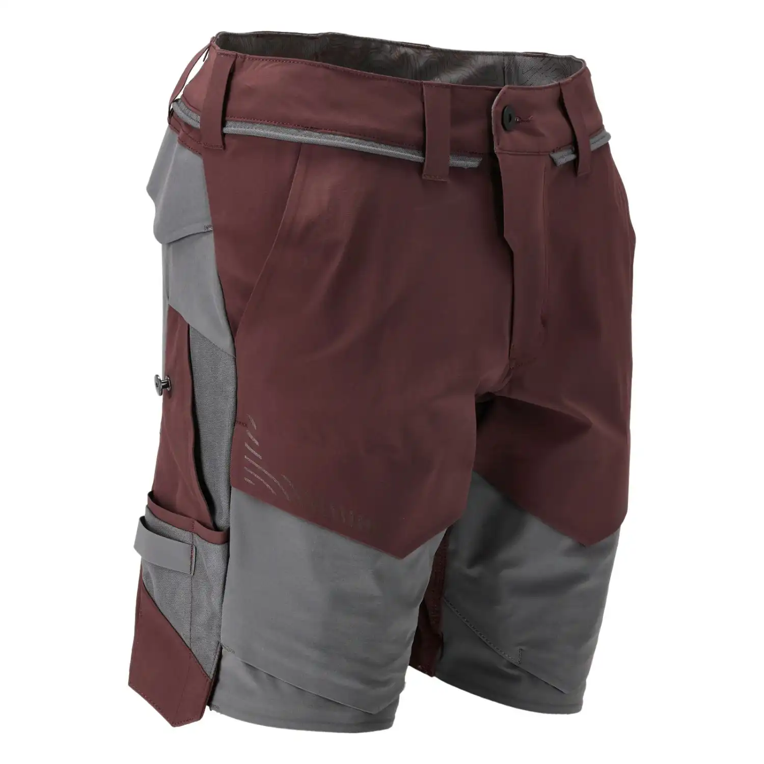Stretch-Shorts "22149-605" Customized in bordeaux/anthrazit, 24C50 - Thumbnail 4