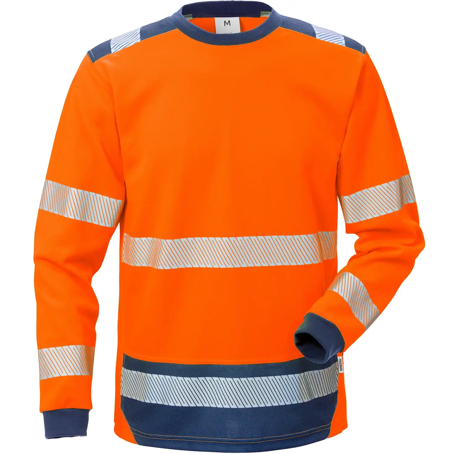 Warnschutz Langarmshirt "7724 THV" Stiby UV-Schutz in orange/marine, XS - Thumbnail 1